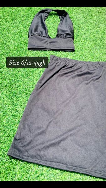 Backless Croptop with Mini skirt