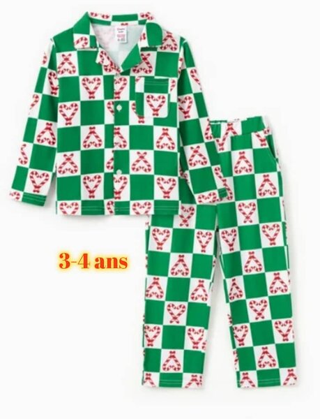 Pyjama enfant à carreaux