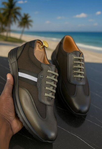 Sneakers en cuir élégantes