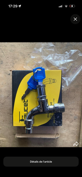 Robinet antivol en laiton