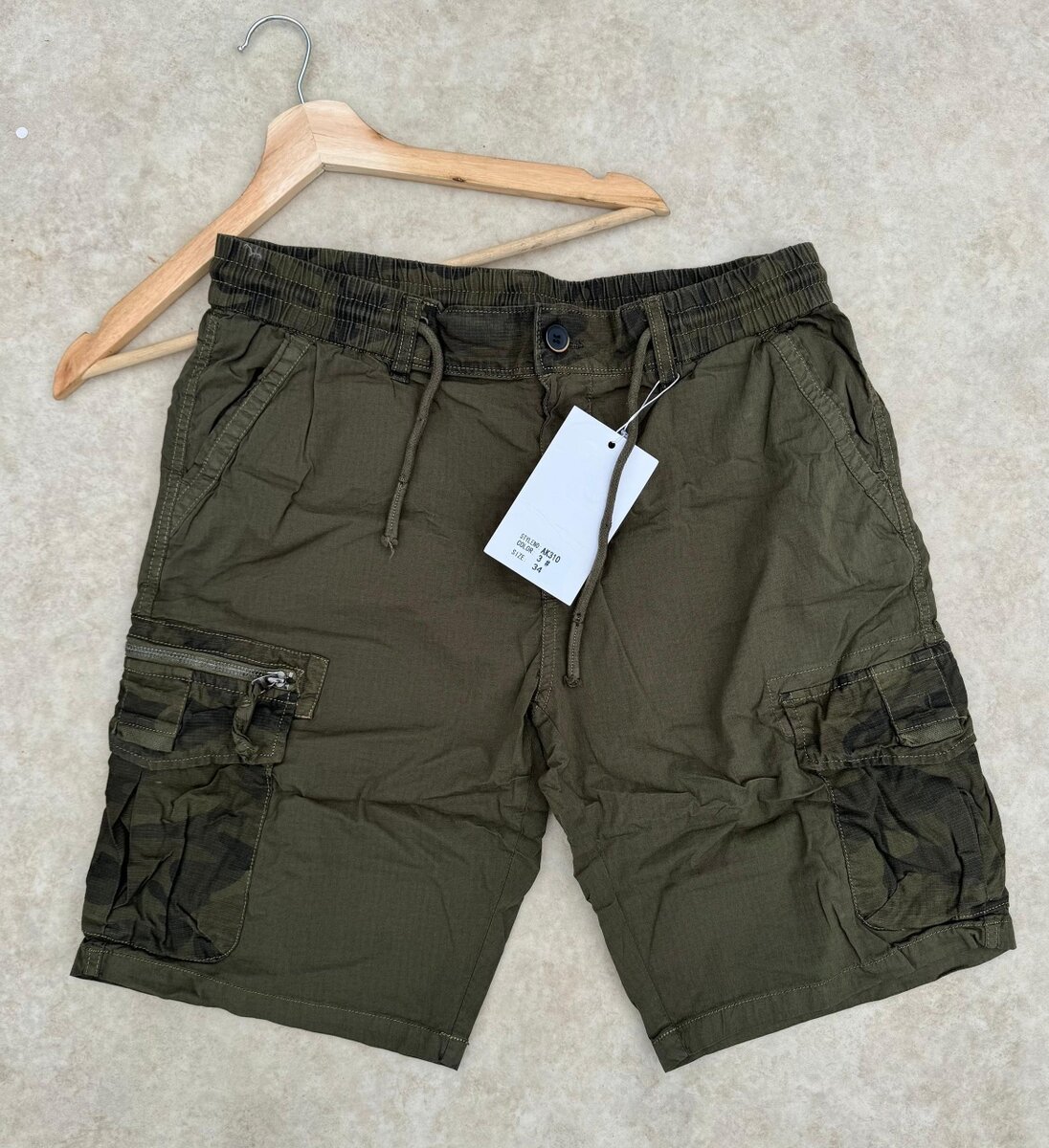 Short cargo homme décontracté
