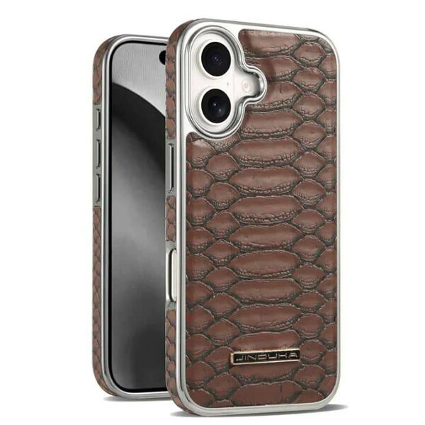 Coque iPhone en cuir marron