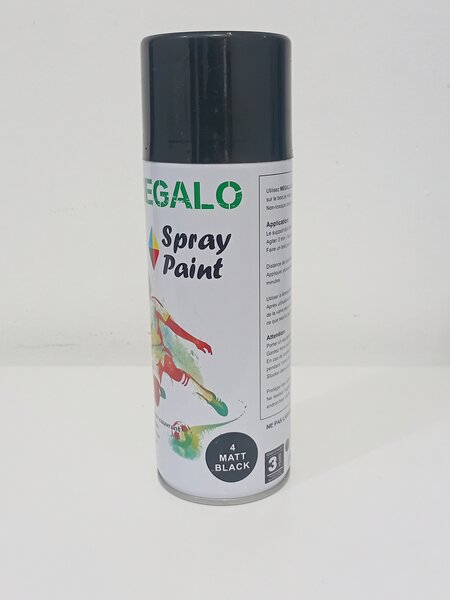 Peinture en spray noir mat