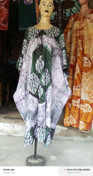 Robe fluide imprimée ethnique