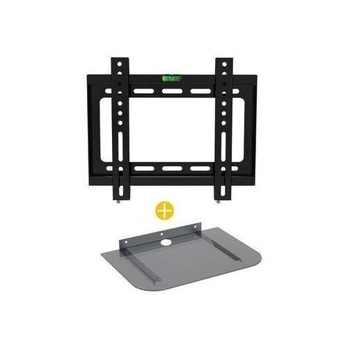 Support Mural Fixe Compatible - TV - 14 à 42 Pouces + Support Mural DVDDécodeur