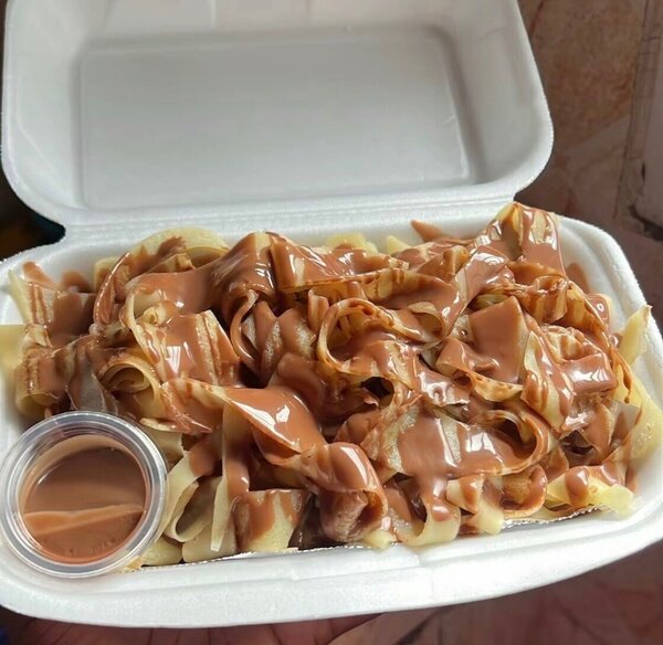 Pâtes sucrées au caramel