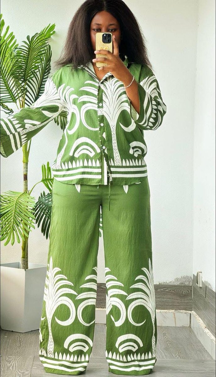 Ensemble élégant imprimé