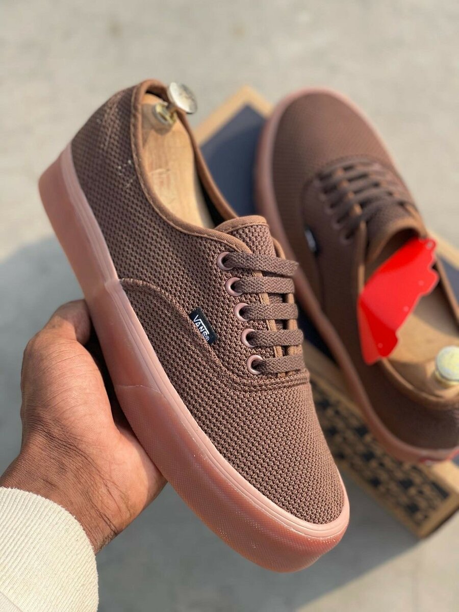 Chaussures en toile marron casual