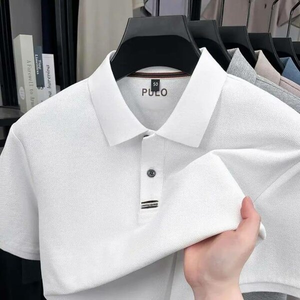 Polo homme blanc de qualité supérieure PULO