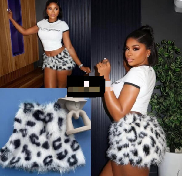 Jupe fourrure léopard chic