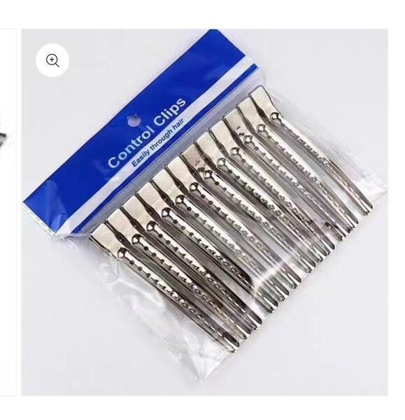 Pinces à cheveux métal x12