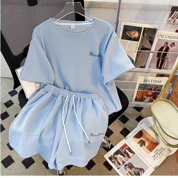 Ensemble décontracté bleu