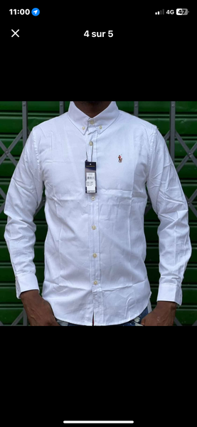 Chemise blanche élégante homme