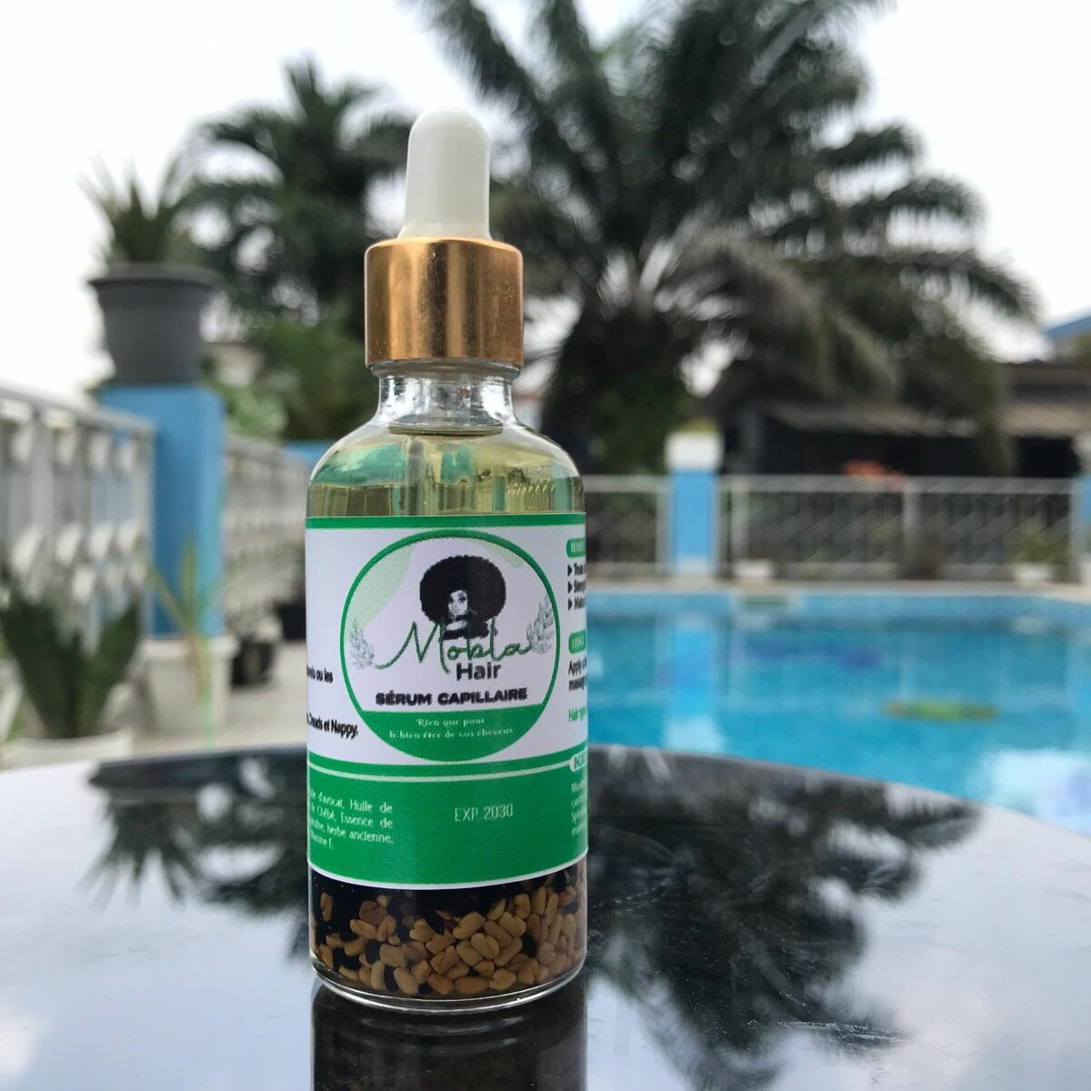 Sérum capillaire naturel pour cheveux