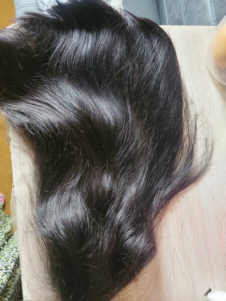 14 inches Mongolian single drawn ear to ear full lace wig