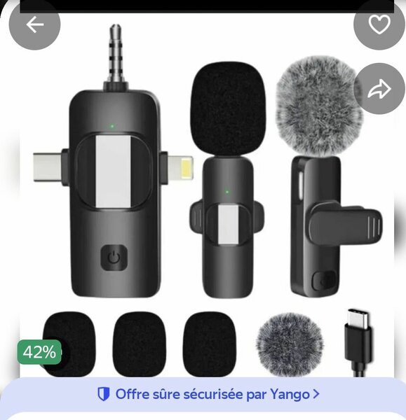 Microphone sans fil portable