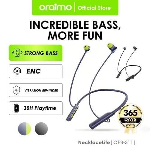 Écouteurs Oraimo NecklaceLite Bass
