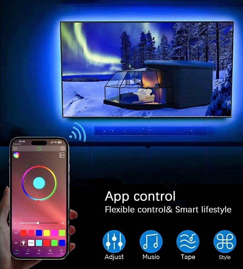 Bandes LED RGB avec télécommande