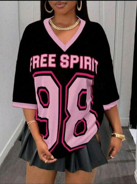 T-shirt oversize à motif