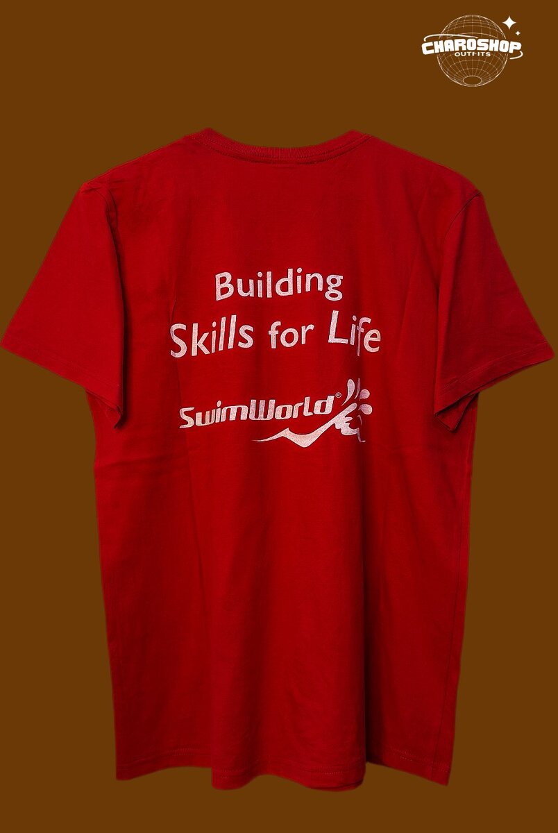 T-shirt rouge imprimé SwimWorld