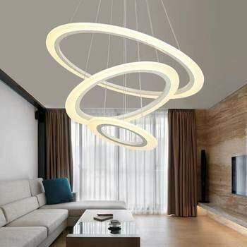 Lustre led 3 anneaux