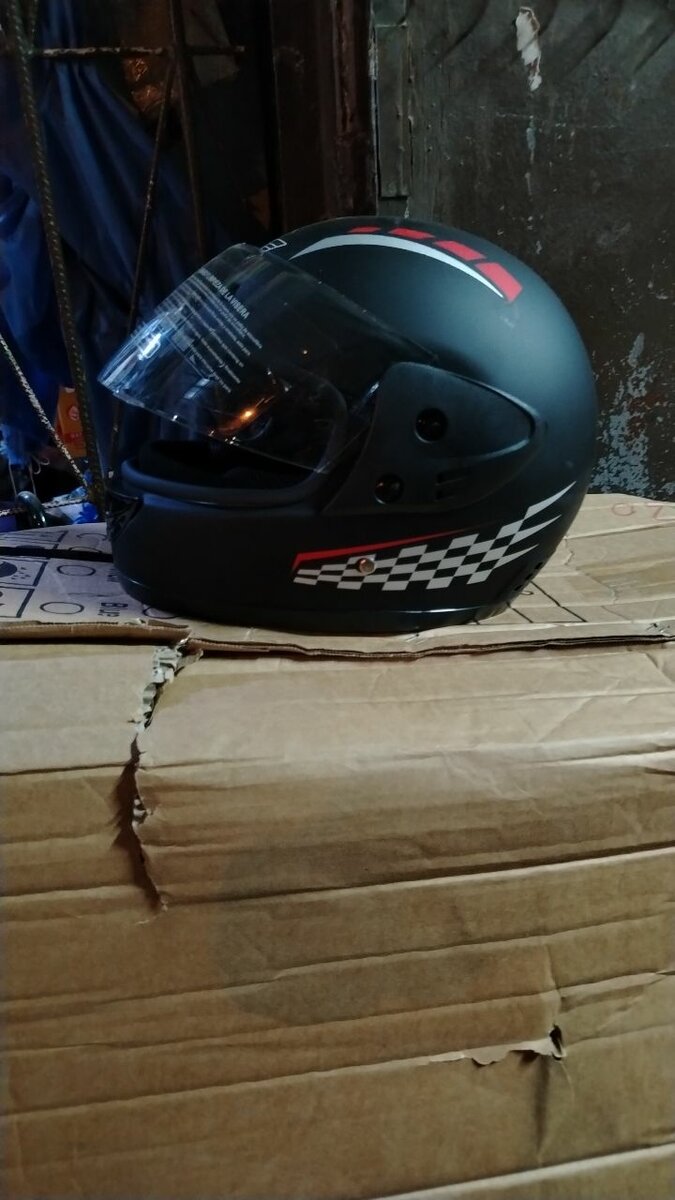 Casque Moto Intégral Noir