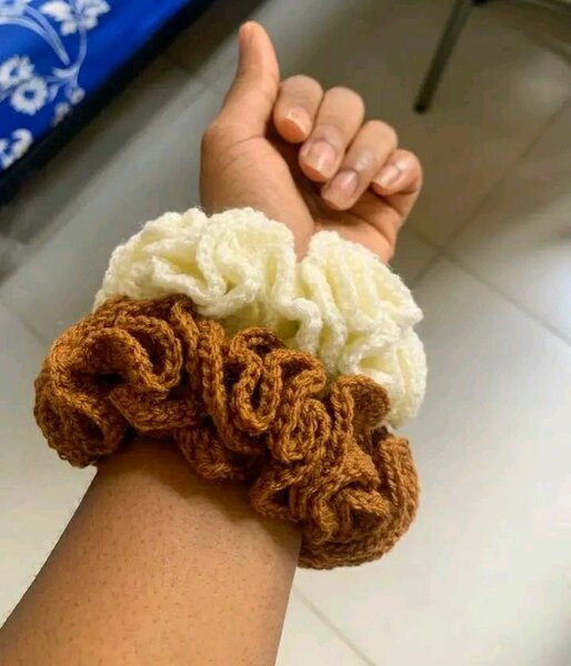 Chouchous crochet colorés