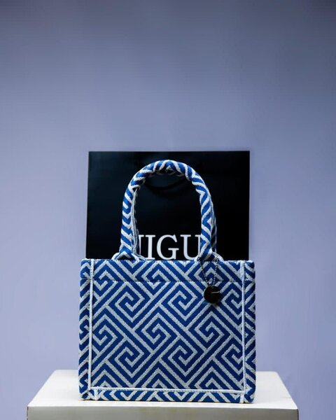 Sac élégant en tissu imprimé