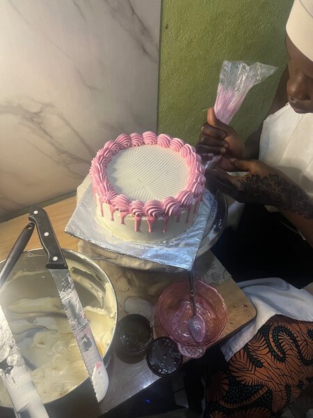 Gâteau Décoratif à la Crème