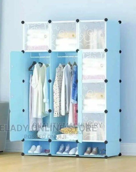 12 Cubes Plastic Wardrobe