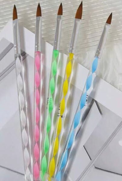 Pinceaux Nail Art Multicolores