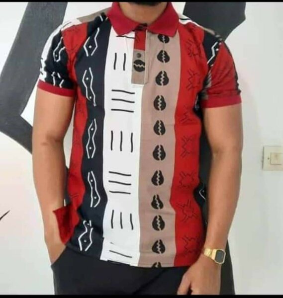 Polo Homme Motif Africain