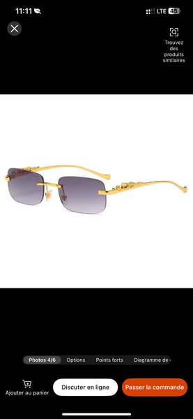 Lunettes élégantes dorées