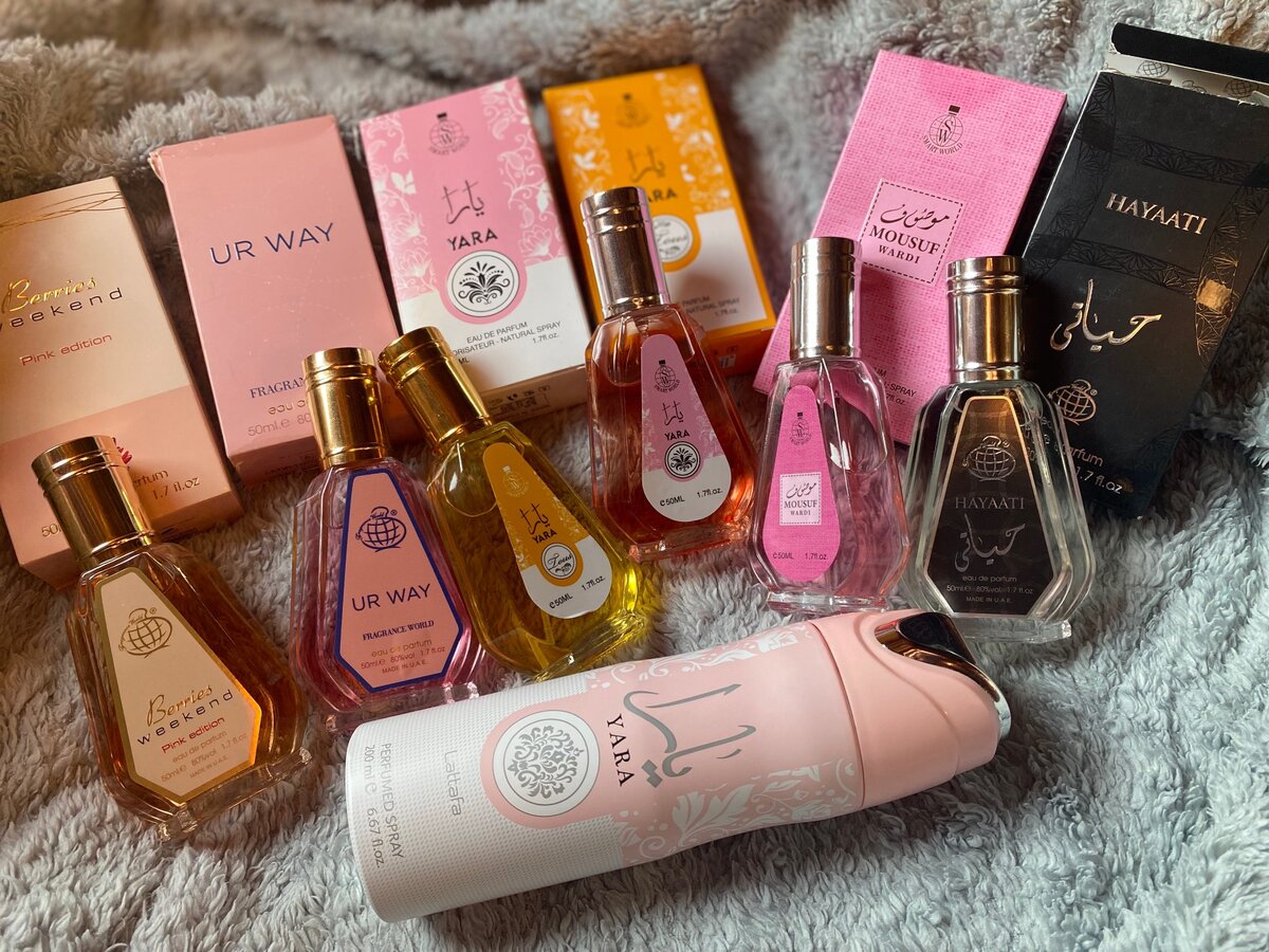 Arabic perfumes and sprays