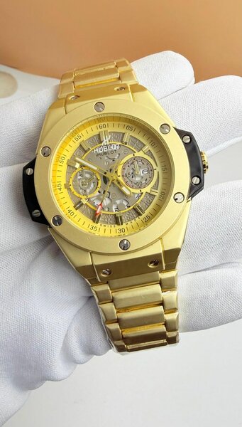 Montre Luxe Dorée Homme