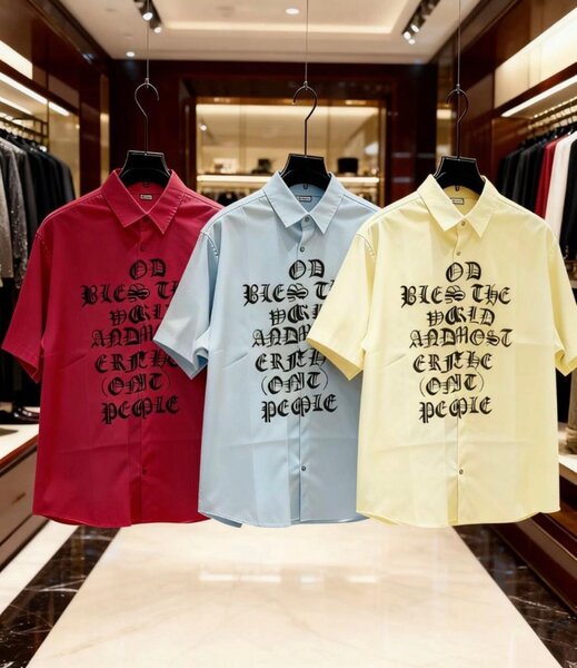 Chemise Casual Imprimée Unisexe