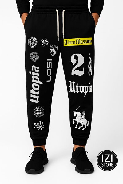 Pantalon Jogging Imprimé Utopia