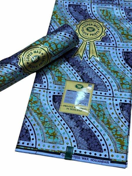 Tissu wax hollandais coloré