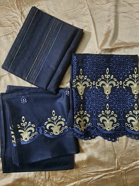 Boring embroidery lawn 3pc