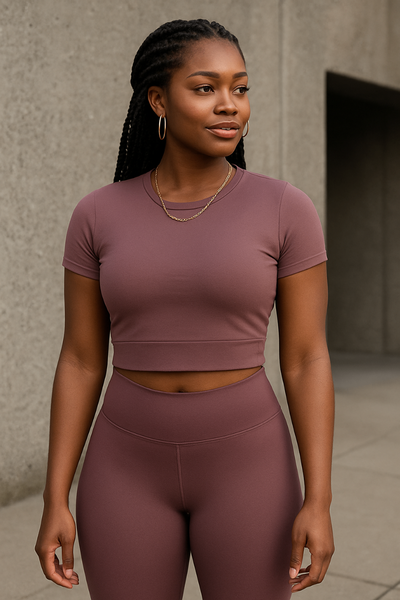 T-shirt court femme sport