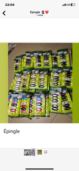 Pinces à cheveux colorées