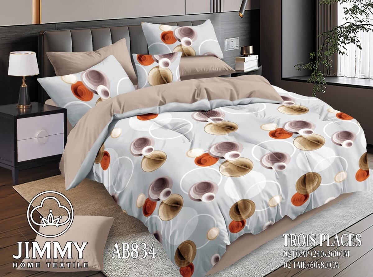 Parure de lit design 3 places