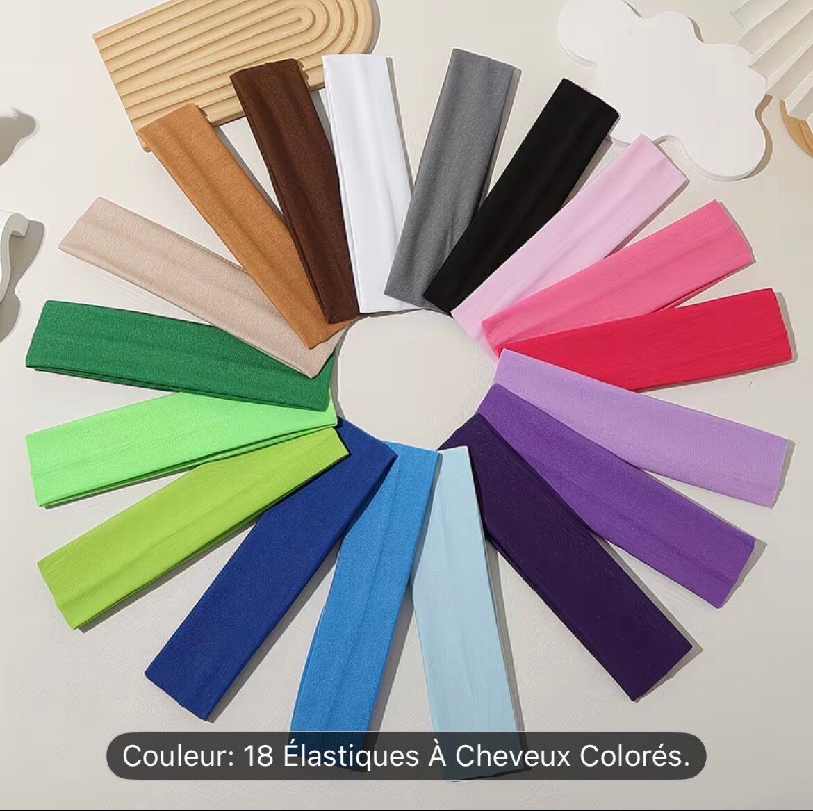 Élastiques à Cheveux Colorés pour Femmes