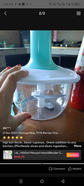 Manual Hand chopper 2 litter 9 in 1