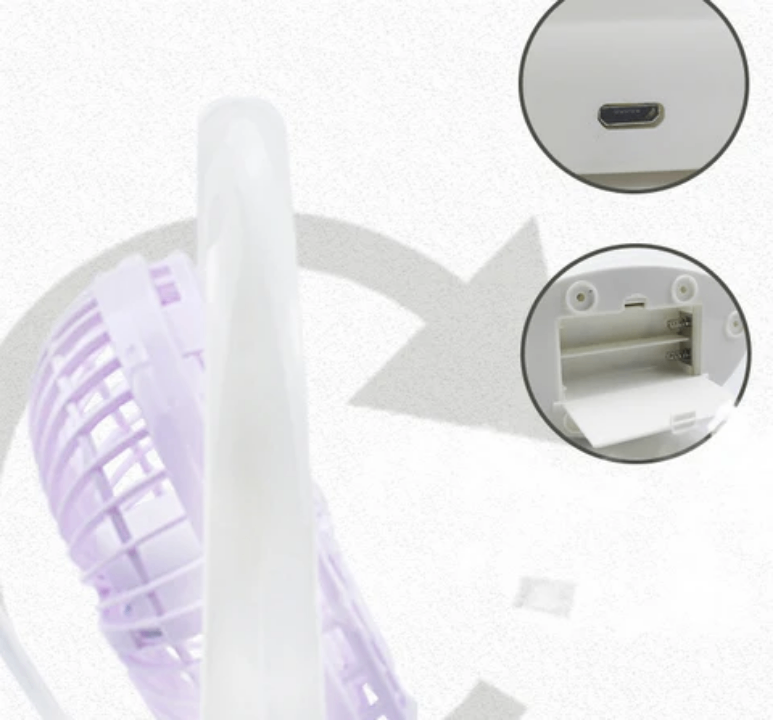 Chargeable fan with light