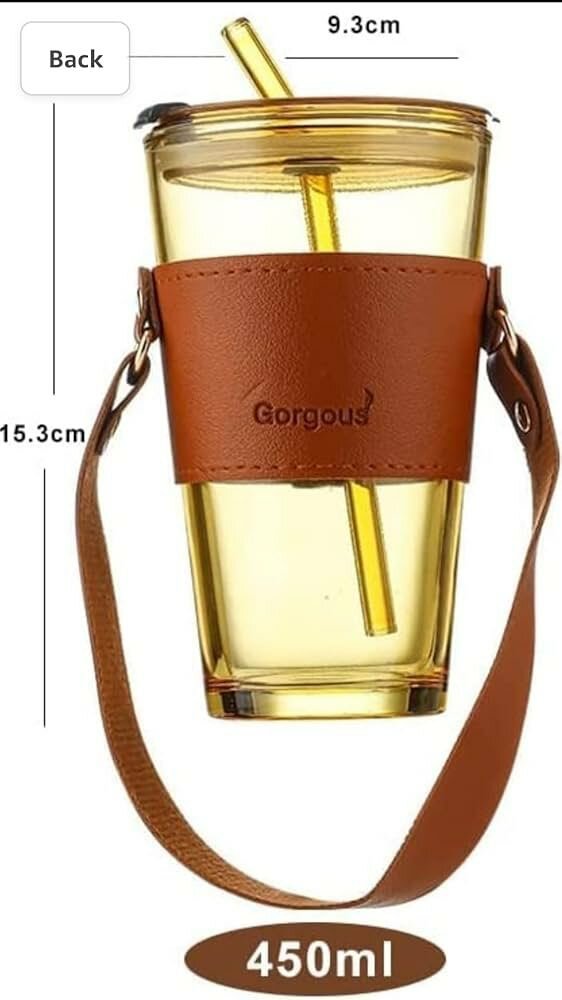 Travel glass tumbler