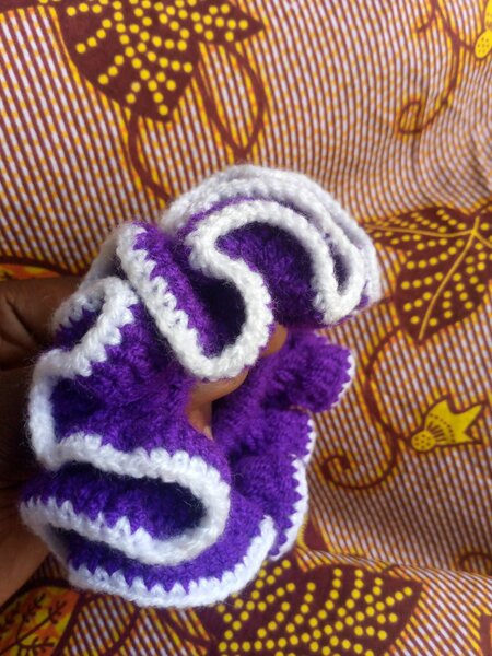 Chouchous en tricot multicolores