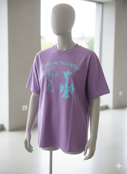 T-shirt violet unisexe tendance