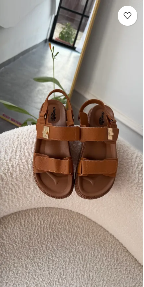 Ayaana Brown Strap Sandals