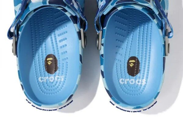 BAPE x Crocs Camo Clogs